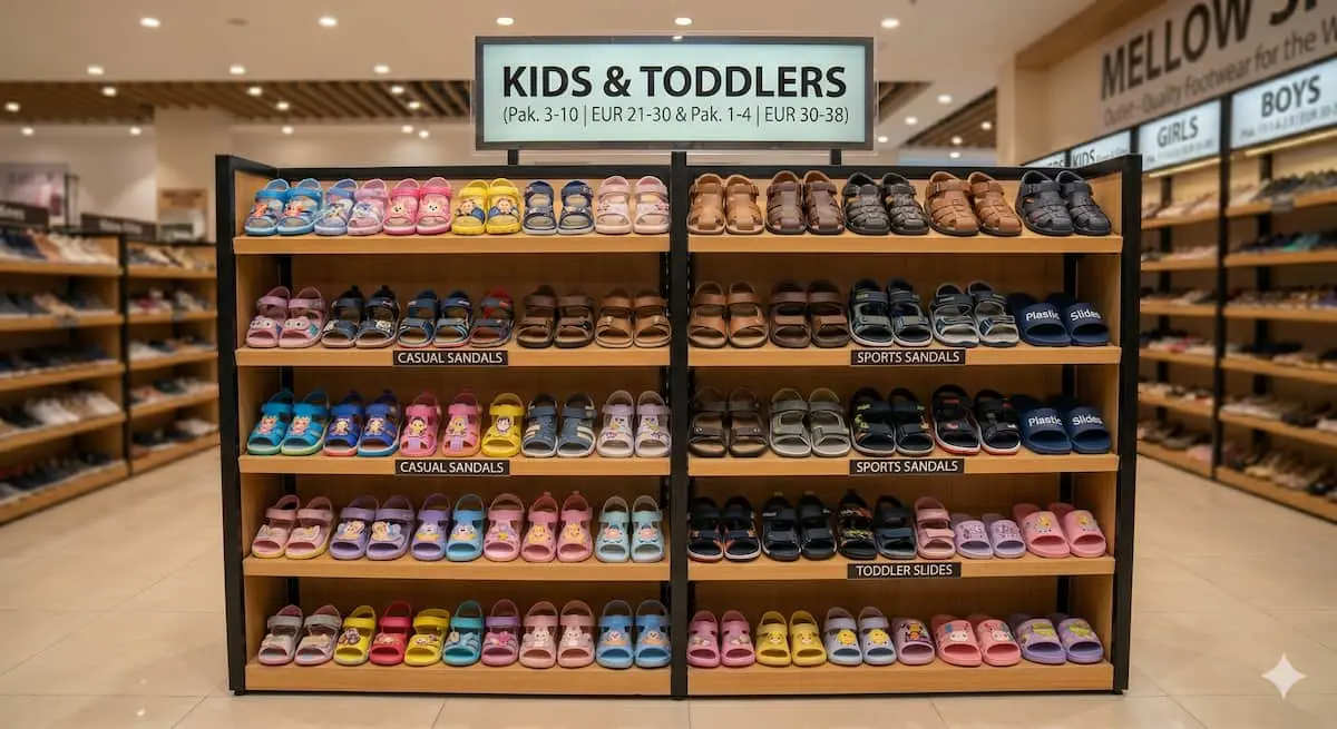 Comfortable kids' cartoon sandals and soft slippers for summer wear.