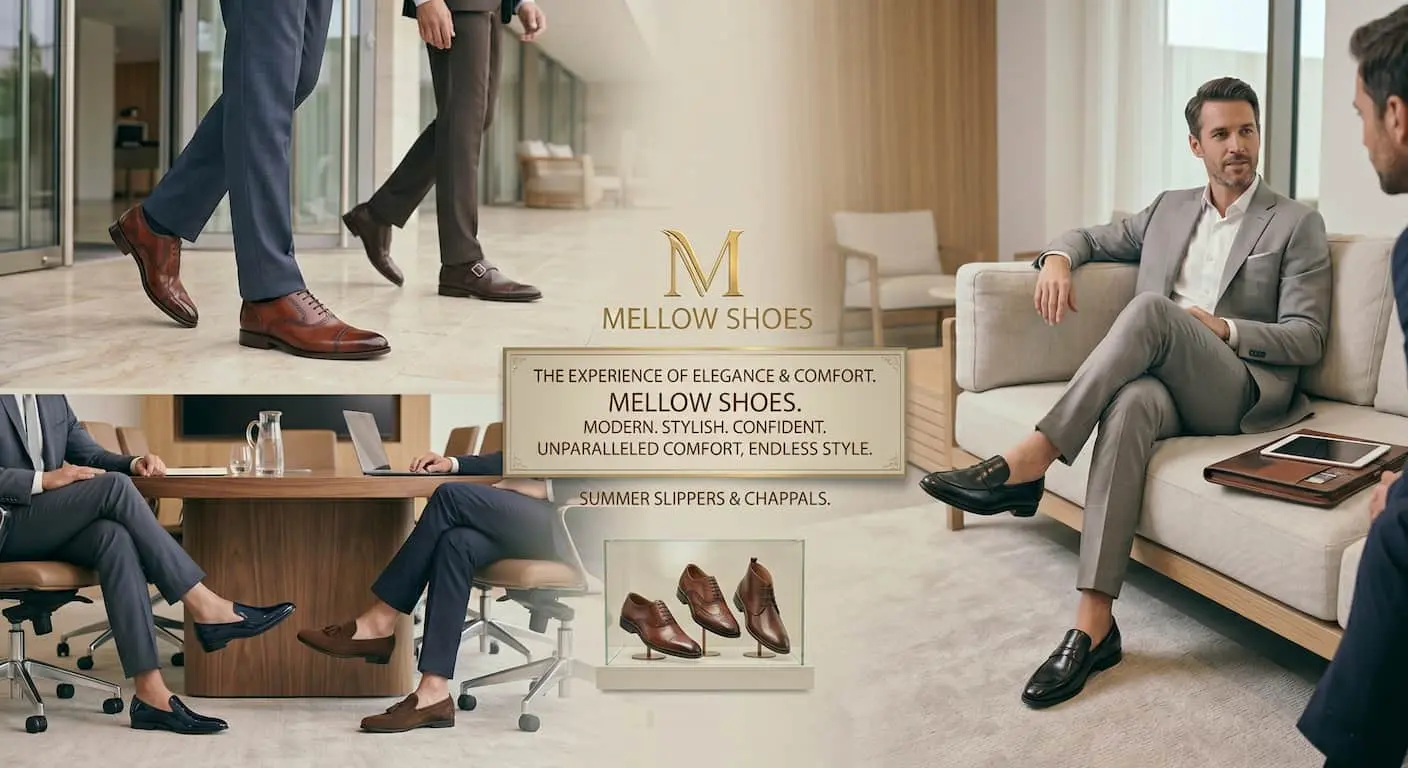 Premium men's leather formal shoes for office and business wear