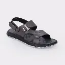 servis-mens-stylish-sandals-5001-black-pu-sole-view.webp