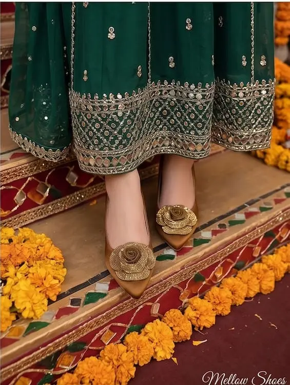 Brown fancy high heel shoes for women Pakistan.webp