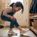 A soft pink slip-on sneaker for girls.webp