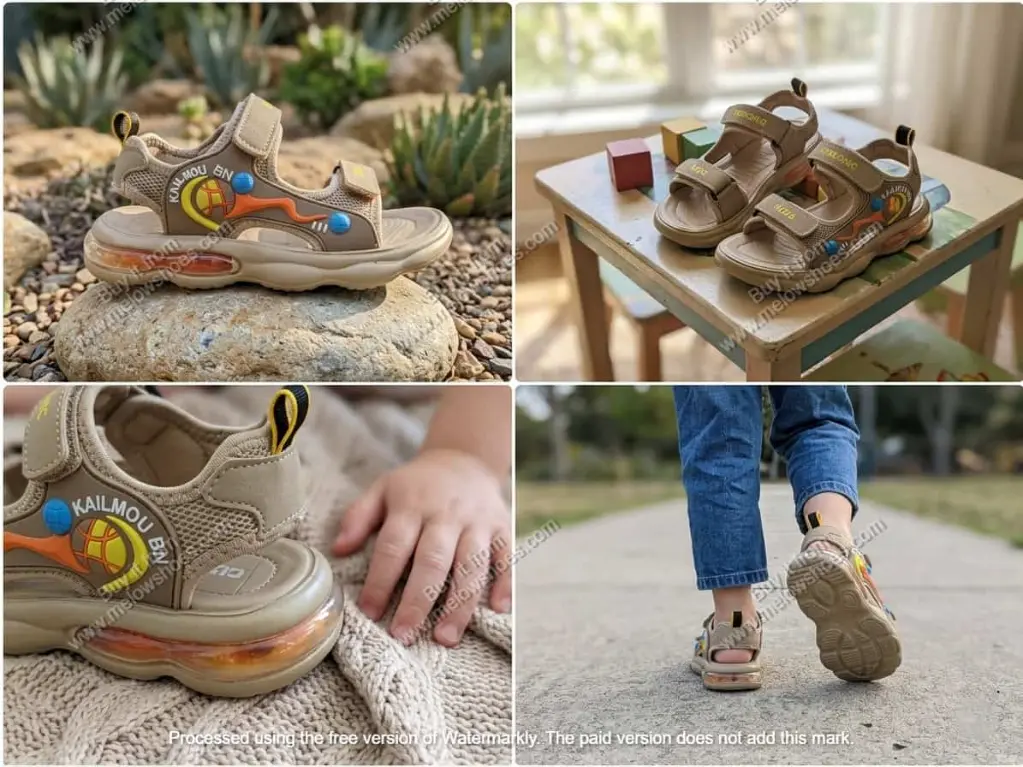 comfortable-boys-khaki-summer-sandals-air-sole-melowshoes-2501.webp