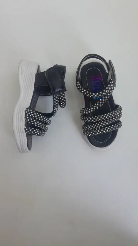 24 Black Fancy Sandals Kids