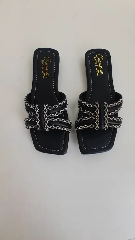 29 Black Fancy Chappal Teenage Girls