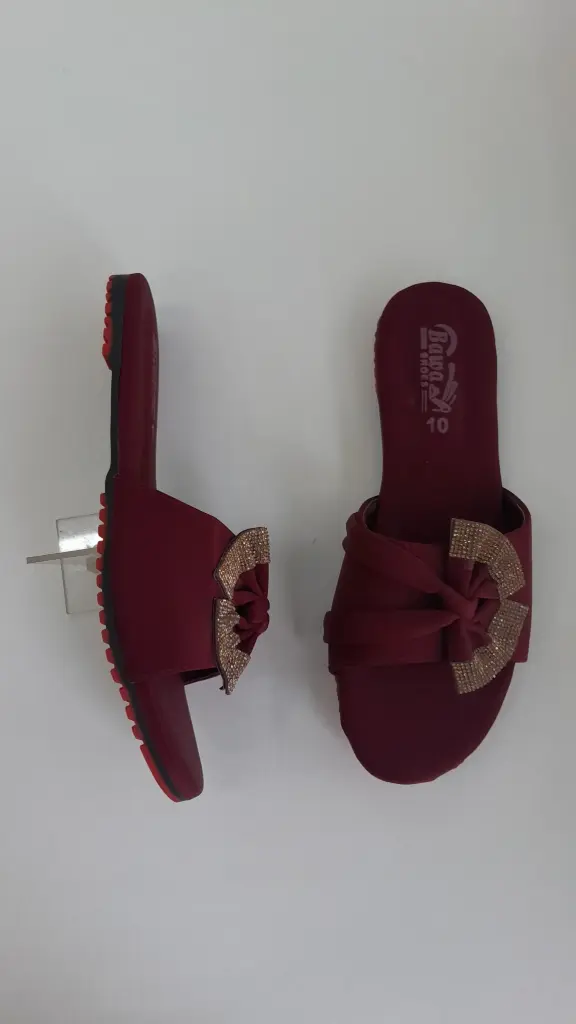 91 Maroon Fancy Chappal 
