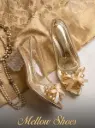 Fancy Transparent Heeled Shoes for Women – Wedding & Party Wear Heels - 4012
