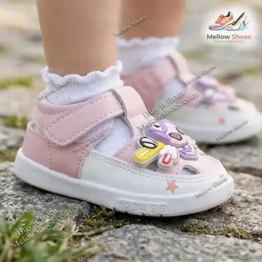 6014 Pink Spider Man Infants Sandals